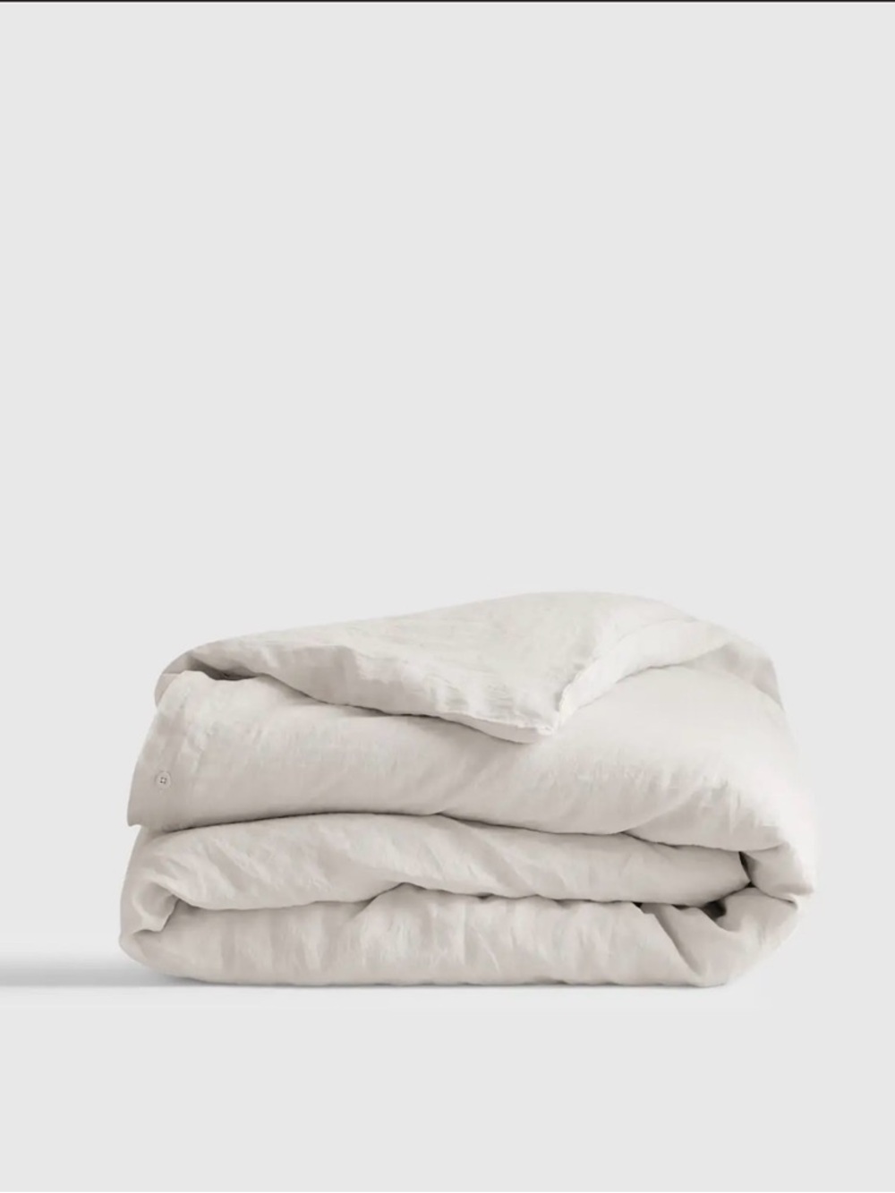 Quince European Linen Duvet Cover Cal King Sand (Excl Shams)